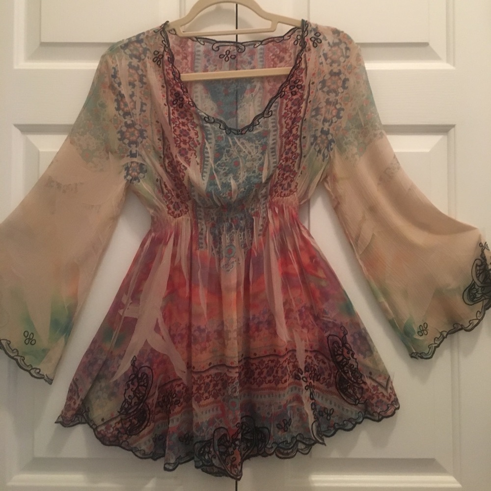 Vintage Colorful Blouse