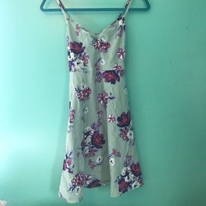 Cross back patterned dress from Urban Outfitters
