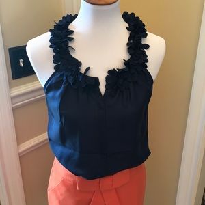 J. Crew navy blouse