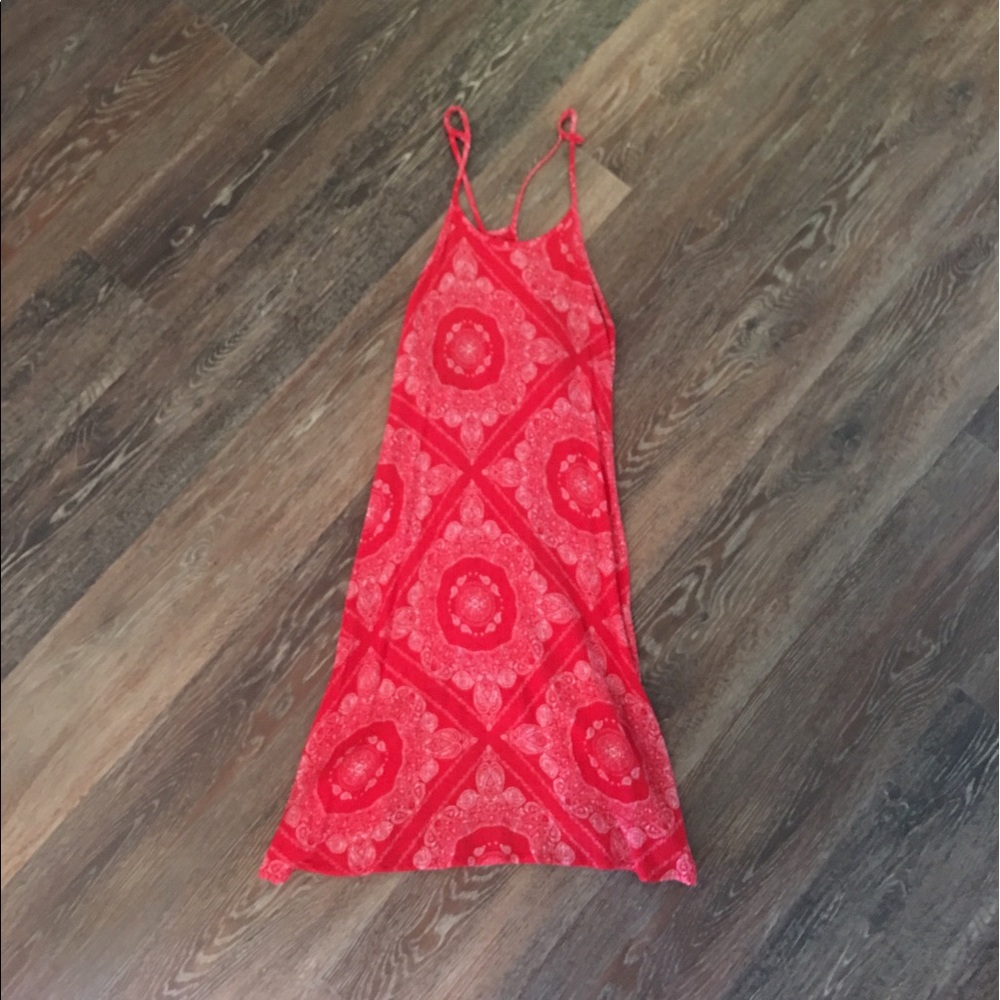 Francesca's Ayla brand red paisley dress