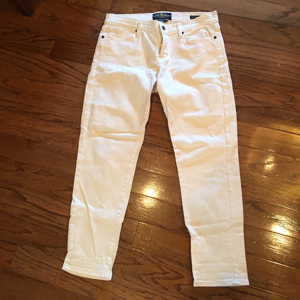 Lucky Brand white jeans.