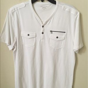 Men's Slim Fit V Neck Tee S/S