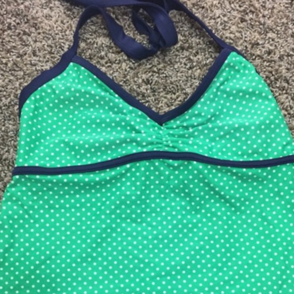 Polka dot tankini top