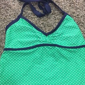 Polka dot tankini top