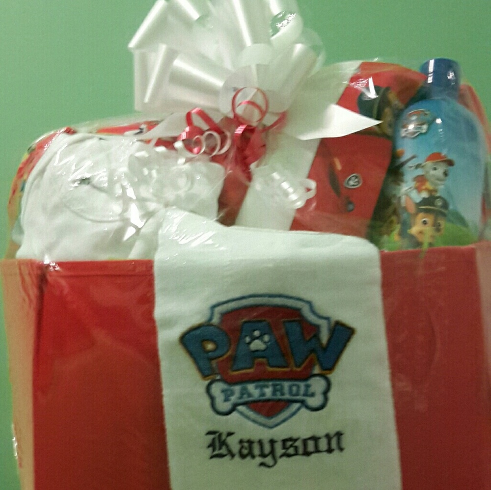 Personalized Paw Patrol Gift Baskets