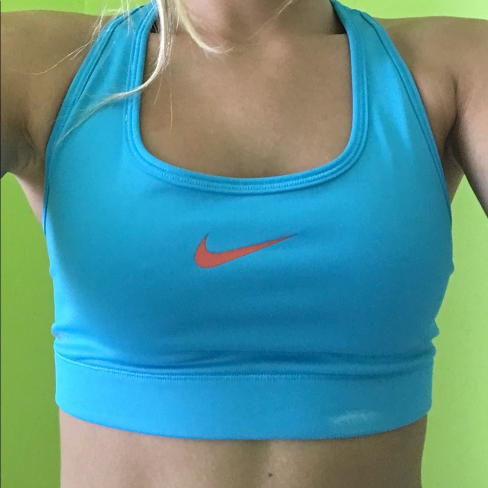 BLUE NIKE SPORTS BRA