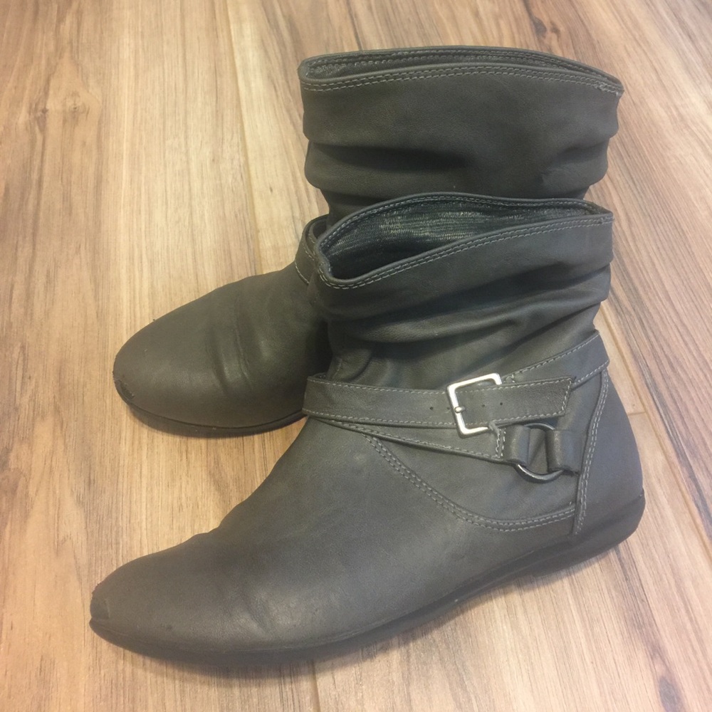 Gray Booties
