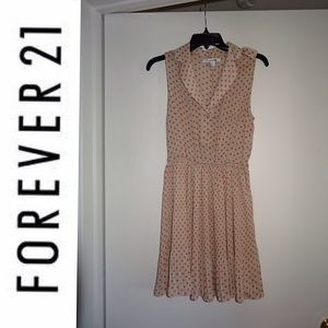 Forever 21 Polka Dot Pleated Dress