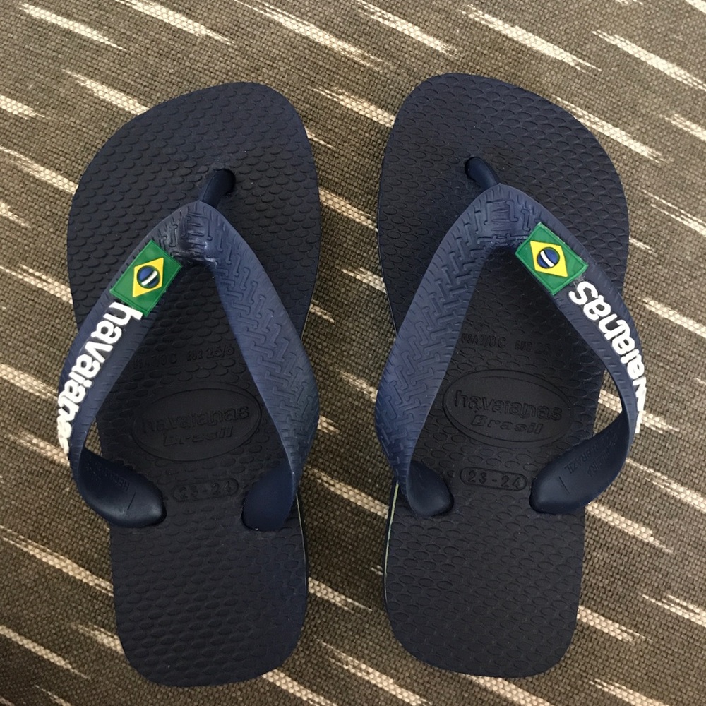 Havaianas Toddler Flip Flops Navy size 23-24 (7/8)