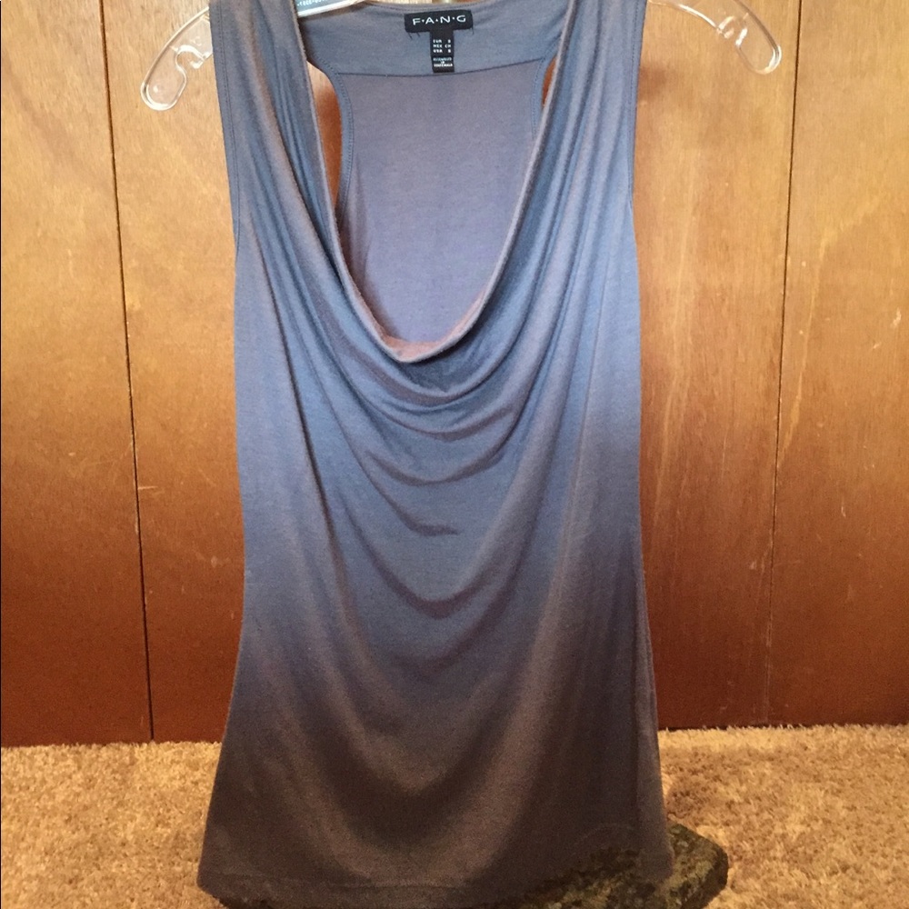Grey Fang Sz S Tank Droopy Neck