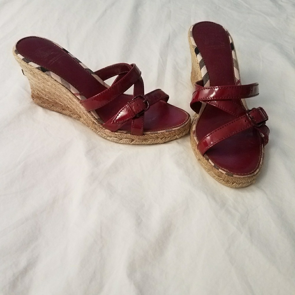 Burberry Wedge Sandals