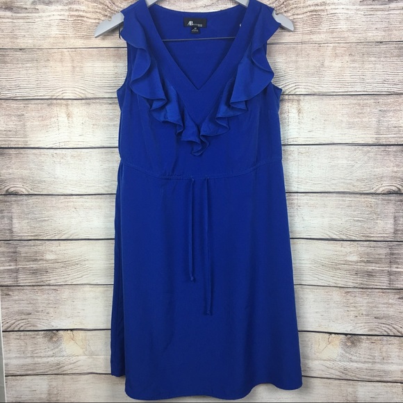AB Studio Women's Sleeveless Blue Dress Summer 4P - Picture 3 of 7