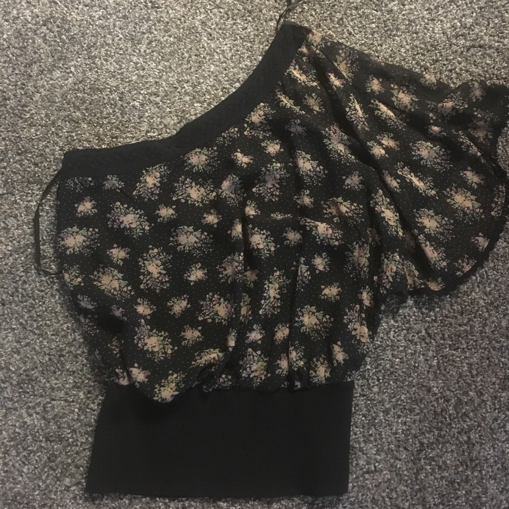 One shoulder dress blouse