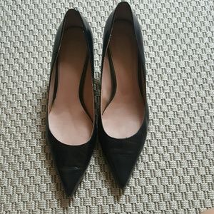 Calvin Klein black simple low heels