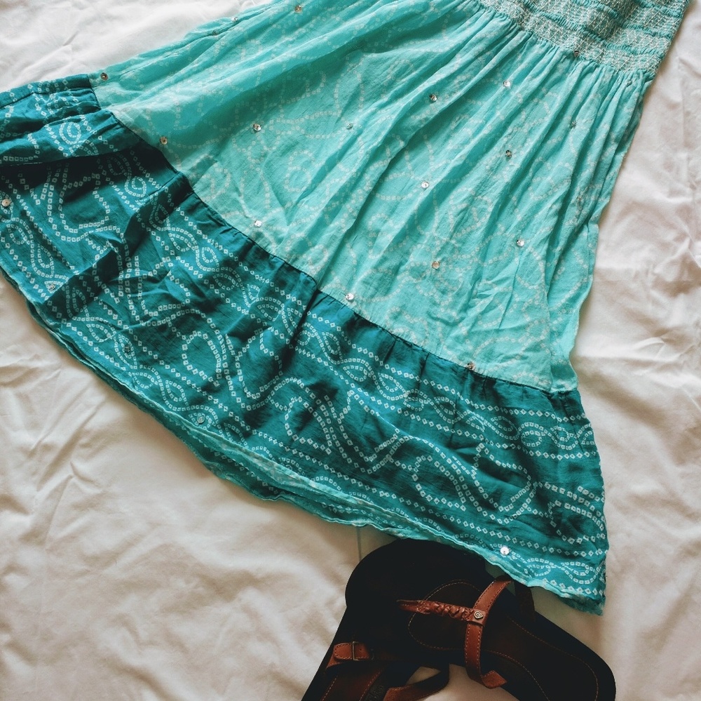 Teal summer gypsy skirt!!