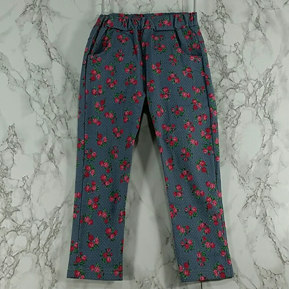 SALE***Gray Roses Pants. Kids :) - Picture 2 of 4