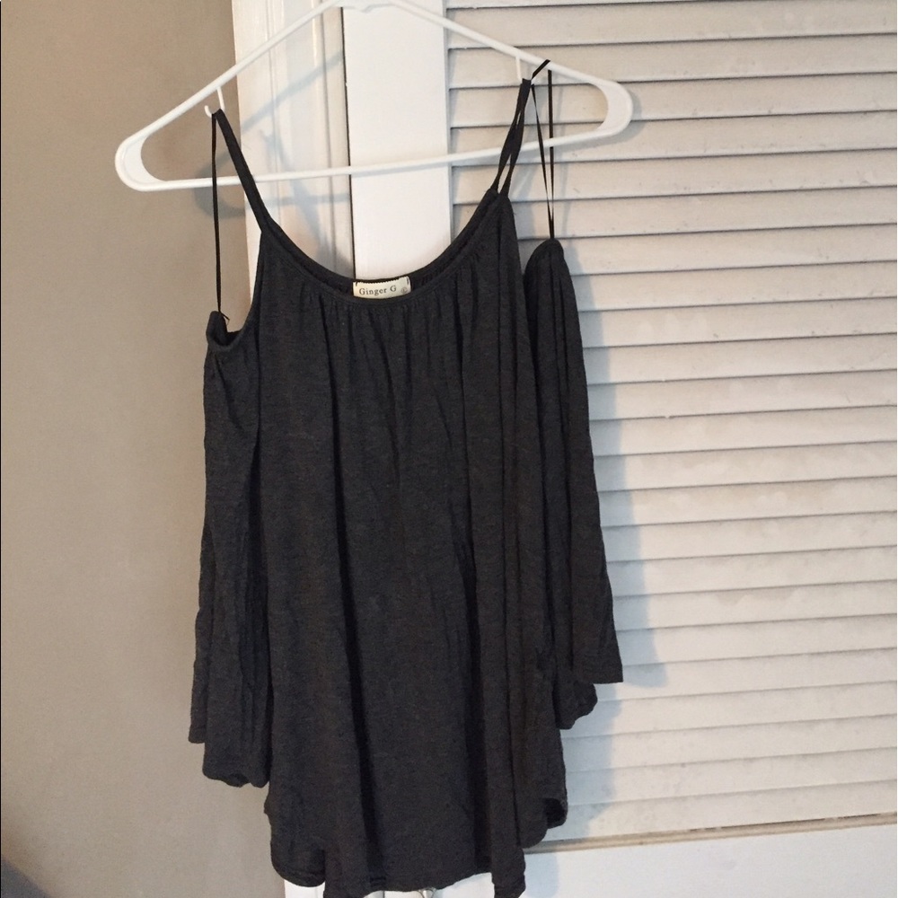 $18 Size L brand is Ginger G open shoulder too