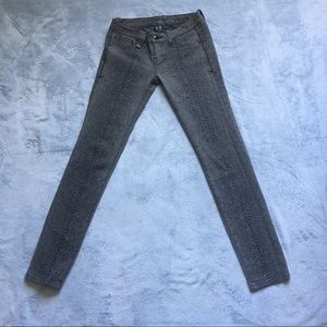 NWOT A/X Armani Exchange Snake Embossed Black Jean