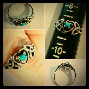 Vintage Peter Stone Celtic knot ring