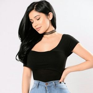 Fashion Nova "moving fast" bodysuit