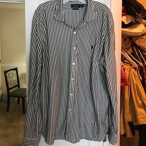 Ralph Lauren black/white knit dress shirt