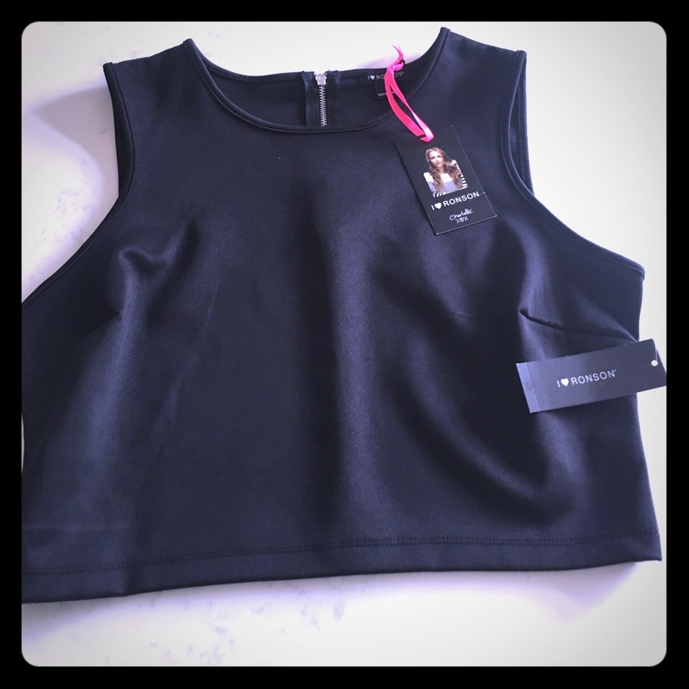 NWT I heart Ronson cropped tank