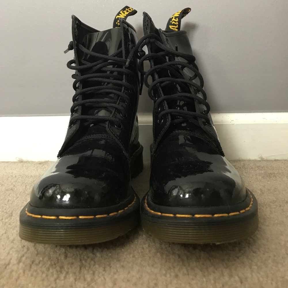 1460 Dr. Marten's Black Patent Leather Boots
