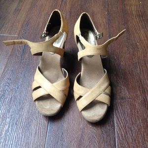 Tan sandal heels