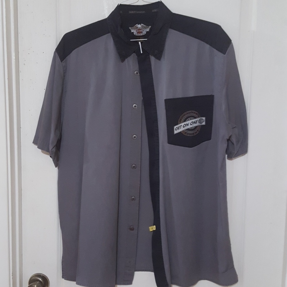 Harley Davidson Button Down
