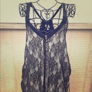 Black and Gold Tank Top