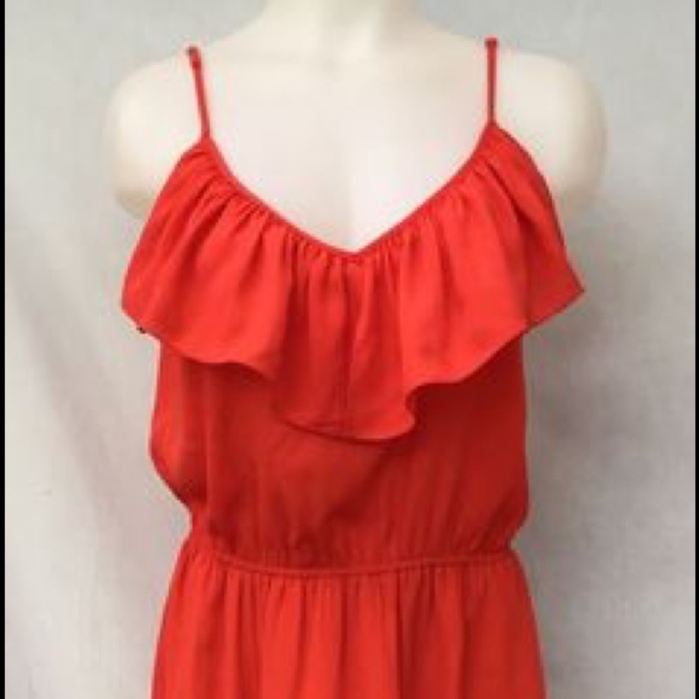 Eight Sixty Spaghetti Strap Red Sun Dress - size S