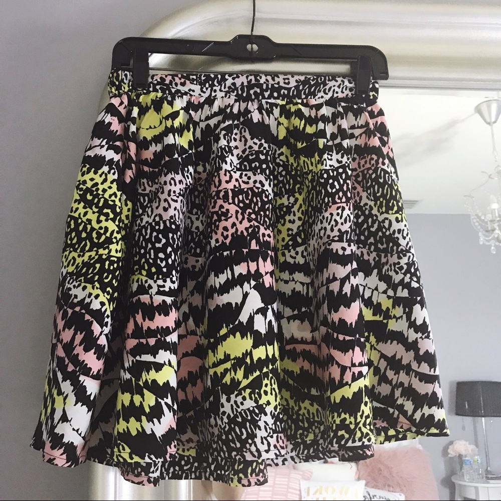 LOVE FIRE tribal print skater skirt