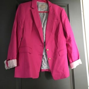 Bright pink blazer