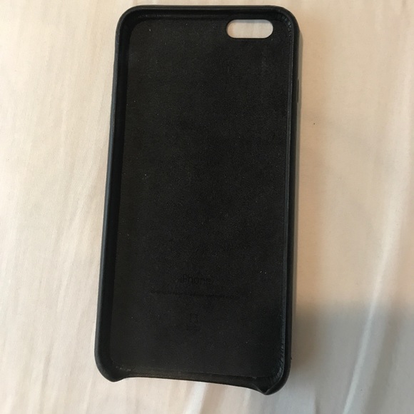Apple Black Leather iPhone 6Plus/6S Plus Case - Picture 2 of 3