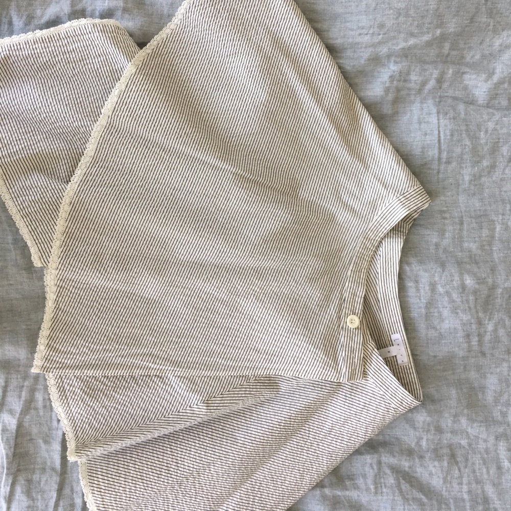 Wrap flare skirt
