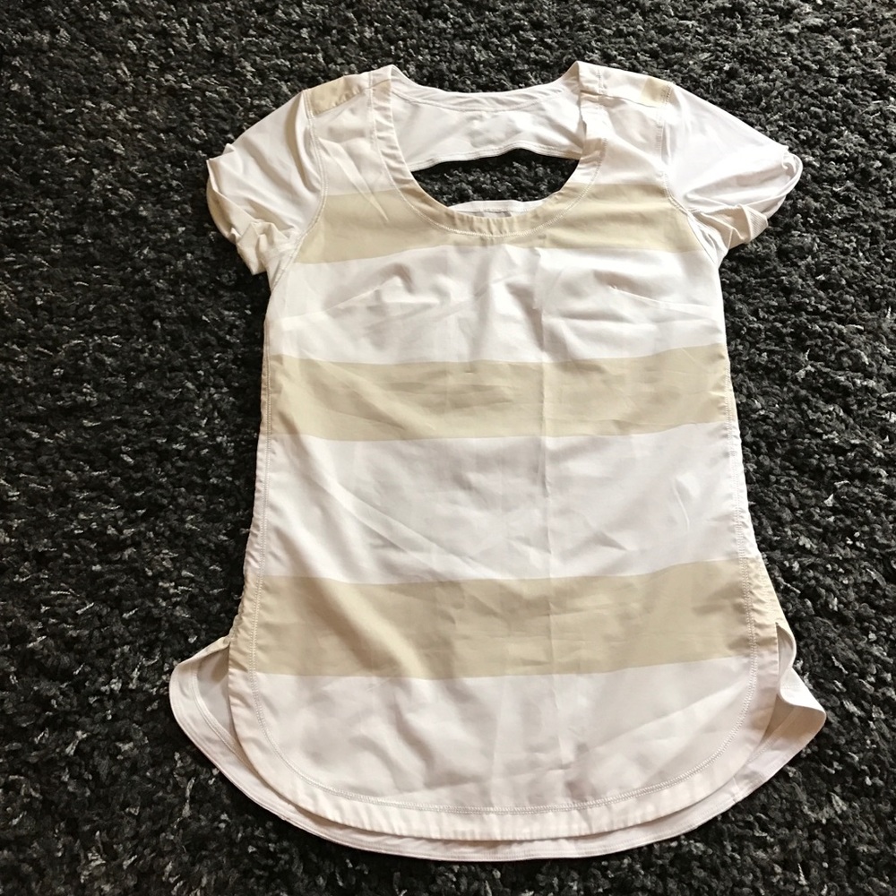 Lululemon striped Athletic Top