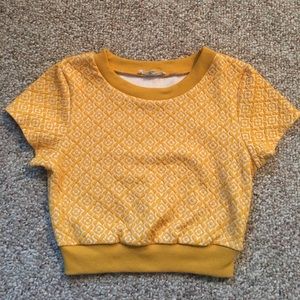 Yellow crop top - women's XS