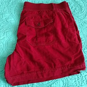 Sonoma Linen Shorts- Red