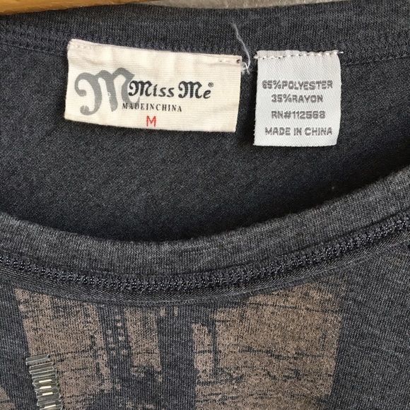 **sold**Miss Me off the shoulder sequined shirt - Picture 3 of 4