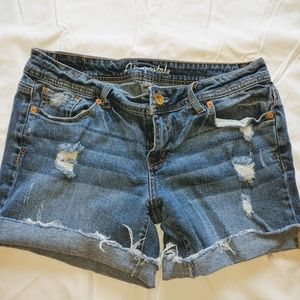 Aero denim shorts