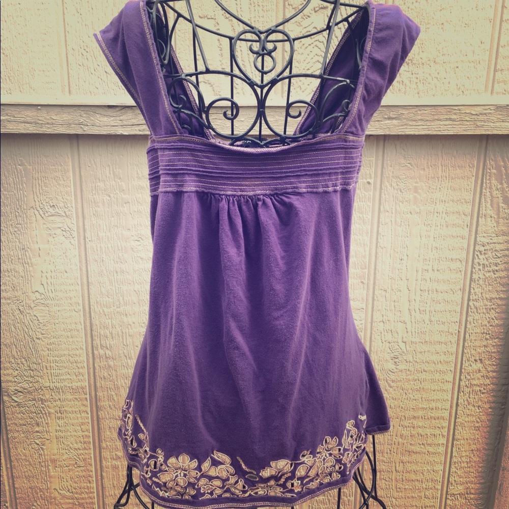 Purple Off-the-Shoulder Tank