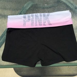 PINK yoga/athletic shorts! Like new! Medium