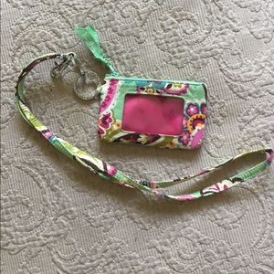 Vera Bradley Zip ID Case & Lanyard