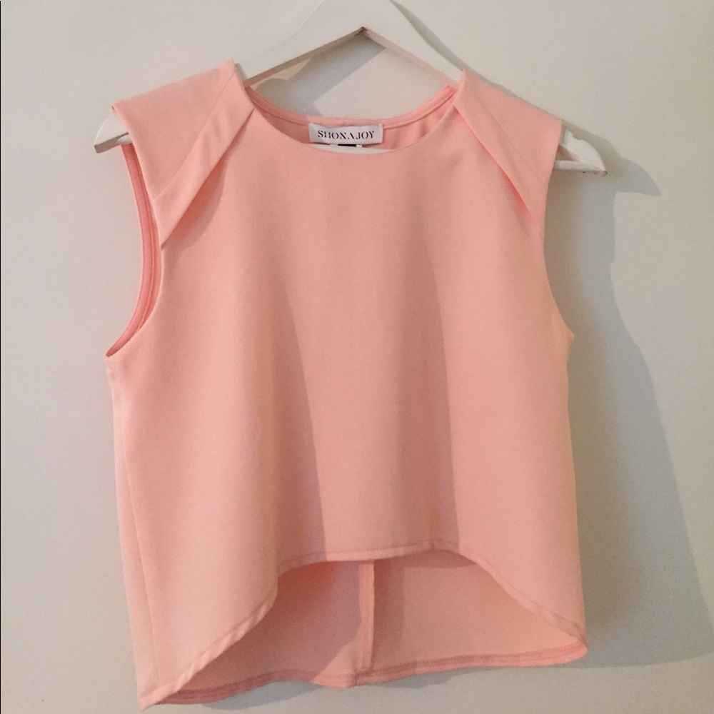 Shona Joy Light Pink Crop Top