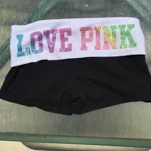 PINK yoga/athletic shorts! Like new! Small