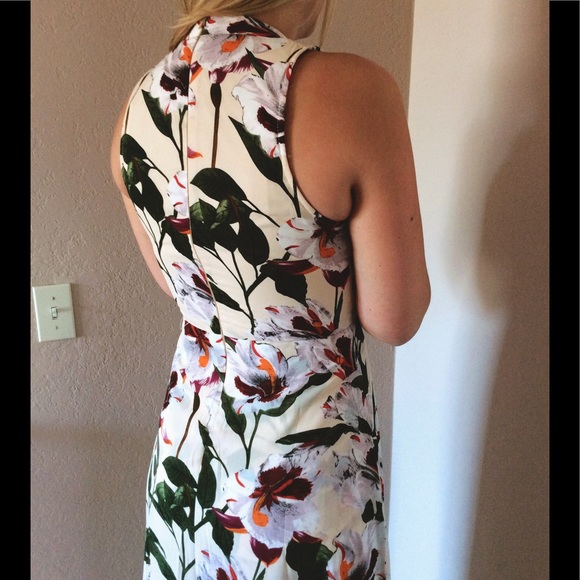 Floral Romper with Open Front Maxi Skirt - Picture 3 of 5