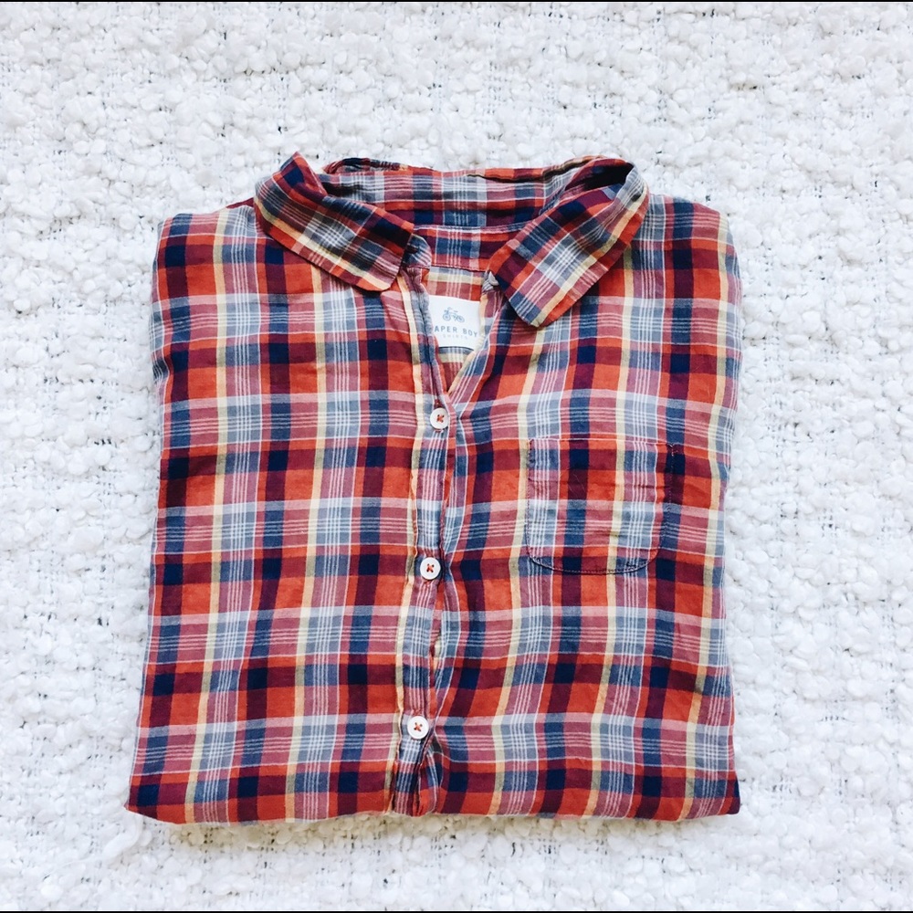 Anthropologie Paper Boy button up blouse