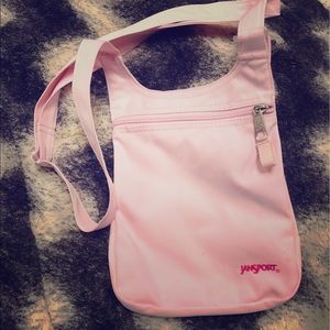 Jansport pink cross body