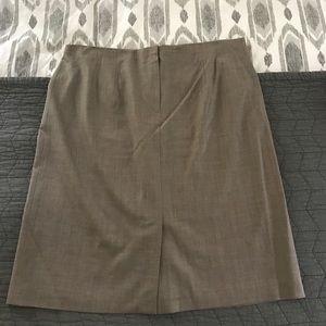 Stretch wool pencil skirt