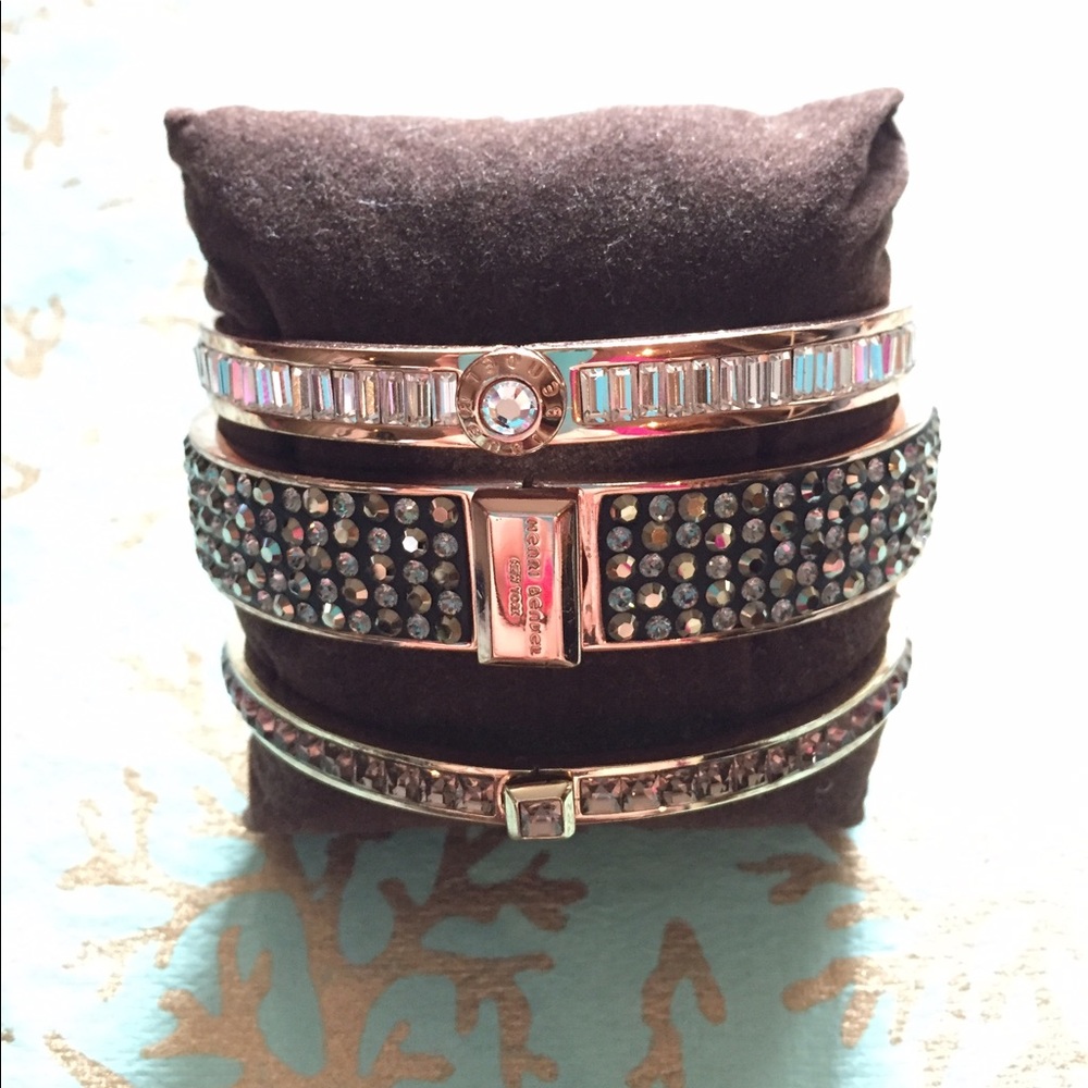 Henri Bendel Rose Gold - Rocks Narrow Bangle